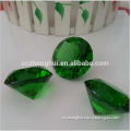 30mm crystal green color glass diamond customized design colorful diamond shaped crystal beads